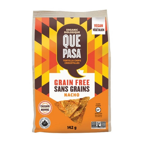 Expires October 2024 Clearance Que Pasa Tortilla Cassava Chips Grain Free Nacho 12 x 142g