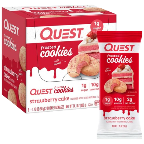 Quest Frosted Cookies Strawberry Cake - Yeswellness