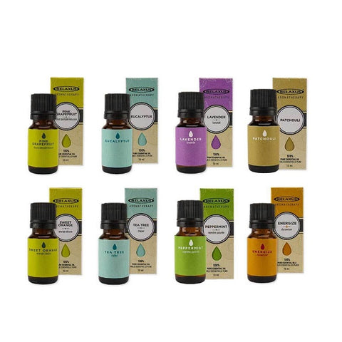 Relaxus Aromatherapy 100% Pure Essential Oil 10mL (Various Scents)