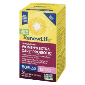 Renew Life Ultimate Flora Women's Extra Care Probiotic 50 Billion Active Cultures