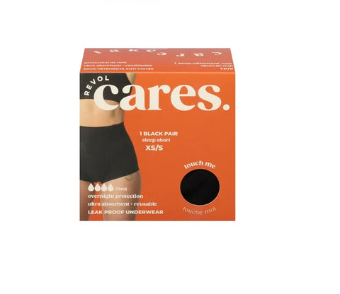 Revol Cares Essentials Sleep Short Black - YesWellness.com