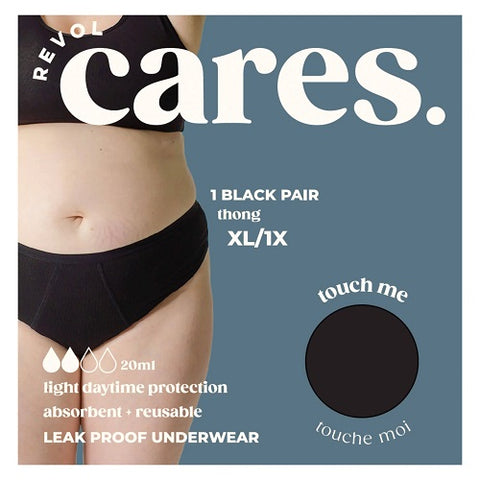 Revol Cares Essentials Thong Black