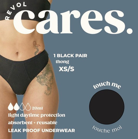 Revol Cares Essentials Thong Black