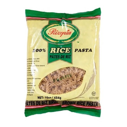 Rizopia 100% Brown Rice Pasta Fusilli 454g - YesWellness.com