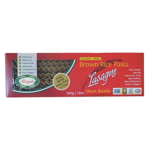 Rizopia 100% Brown Rice Pasta Lasagne 340g - YesWellness.com