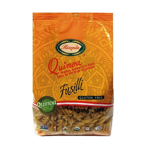 Rizopia Organic Quinoa Brown Rice Fusilli 340g - YesWellness.com