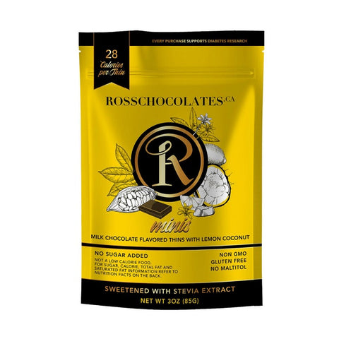 Ross Chocolates Milk Chocolate Minis With Lemon Coconut 85g - YesWellness.com