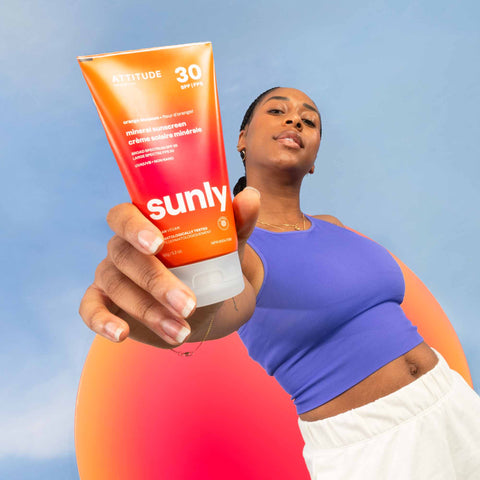 Attitude Sunly Adult Mineral Sunscreen SPF 30 Orange Blossom 150g - YesWellness.com