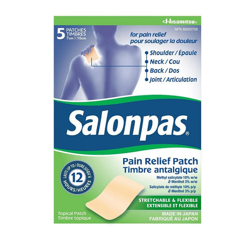 Salonpas 12 Hour Pain Relief Patch 5 Patches