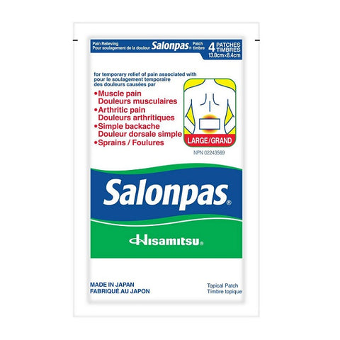 Salonpas Pain Relieving Patch Large 4 Patches 