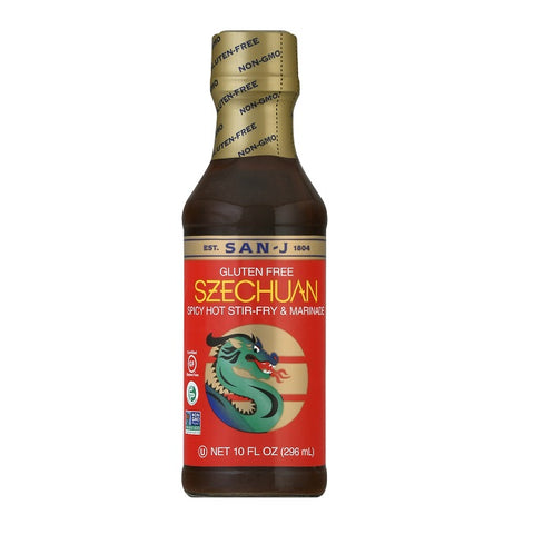 San J Gluten Free Szechuan Spicy Hot Stir Fry Sauce 296mL