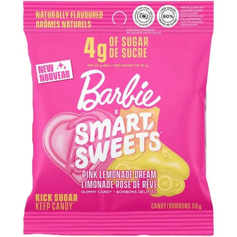 Expires January 2025 Clearance SmartSweets Barbie Pink Lemonade Dream Box 14 x 50g