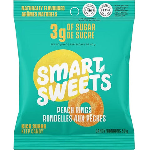 Expires January 2025 Clearance SmartSweets Peach Rings 50g