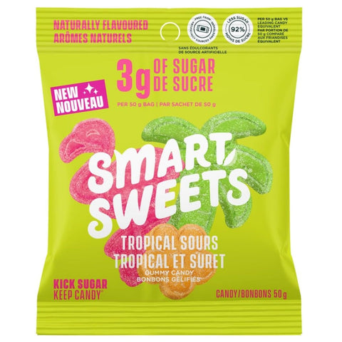 Expires January 2025 Clearance SmartSweets Tropical Sours 50g