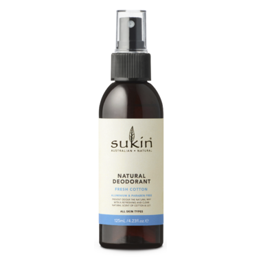 Sukin Natural Deodorant 125mL Fresh Cotton (Discontinued)