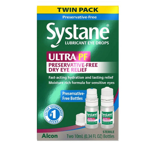 Systane Ultra Preservative-Free Eye Drops Twin Pack 2 x 10 mL