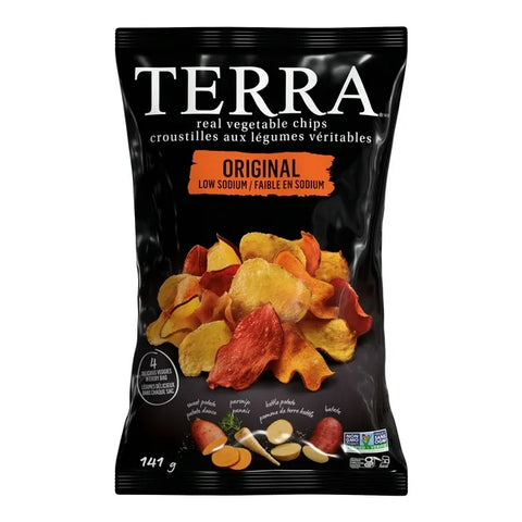 Expires March 2025 Clearance Terra Chips Original Low Sodium Vegetable Chips 141g