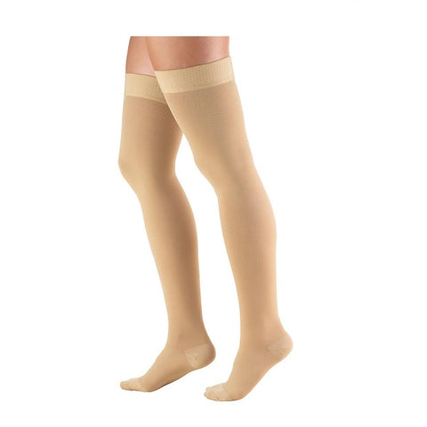 Truform Compression Stocking Beige Thigh High 15-20MMHG (Various Sizes)