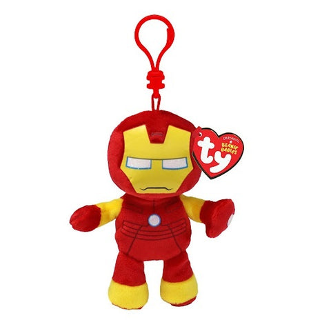 Ty Beanie Boos Plush With Clip-Iron Man 5 Inches