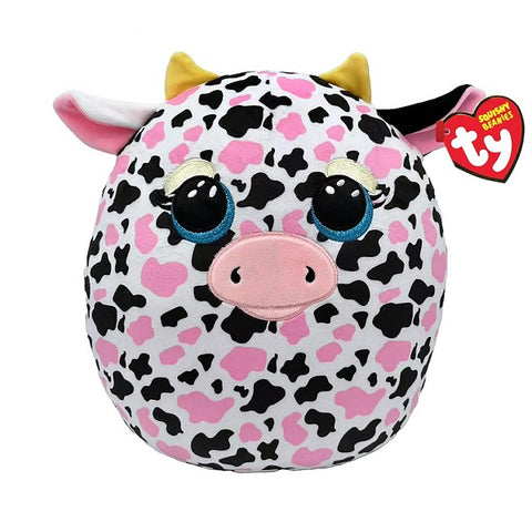 Ty Squishy Beanies Squish A Boos Plush Cow Milkshake 14 Inches