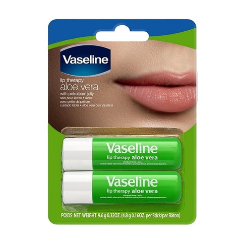 Vaseline Lip Therapy Aloe Vera With Aloe Vera 2x4.8g