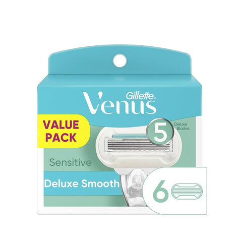 Venus Deluxe Smooth Sensitive Women's Razor Blade Refills 