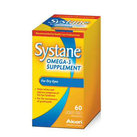 Expires January 2025 Clearance Alcon Systane Omega-3 Supplement For Dry Eyes 60 liquid gels