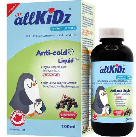 Expires January 2025 Clearance allKiDz Anti-Cold Liquid Plus 100ml