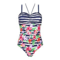 Amoena Maritime Meadow One-Piece Bandeau Swimsuit - Maritime/Flowers - YesWellness.com