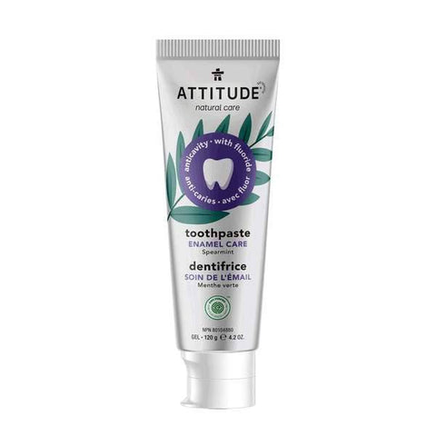 Expires January 2025 Clearance Attitude Anticavity with Fluoride Toothpaste Enamel Care Spearmint 120 g