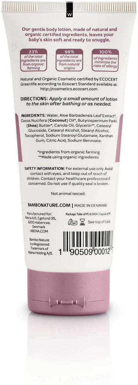 Expires March 2025 Clearance Bambo Nature Natural & Organic Certified Snuggle Time Body Lotion 500mL