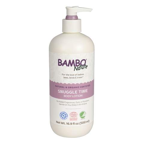 Expires March 2025 Clearance Bambo Nature Natural & Organic Certified Snuggle Time Body Lotion 500mL