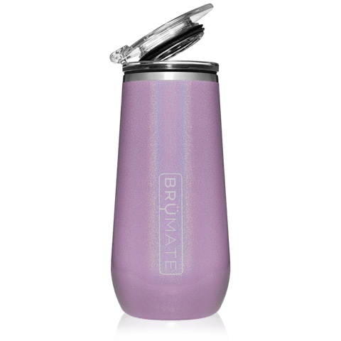 Brumate Champagne Flute 12oz - Glitter - YesWellness.com