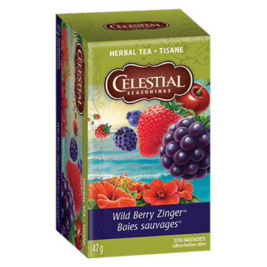 Celestial Seasonings Herbal Tea Wild Berry Zinger 20 Tea Bags