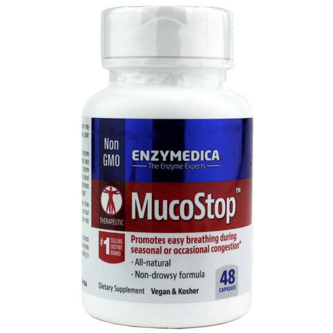 Expires November 2024 Clearance Enzymedica MucoStop 48 Capsules