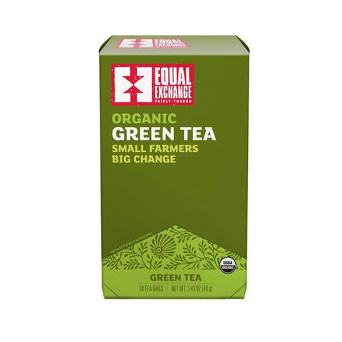 Expires March 2025 Clearance Equal Exchange Organic Green Tea 20 Tea Bags 40g