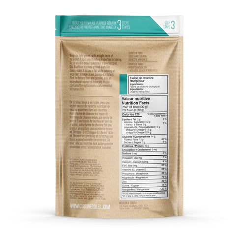 Cuisine Soleil Organic Hemp Flour 400g