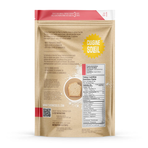 Cuisine Soleil Organic Brown Rice Flour 1 kg