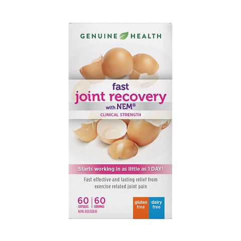 Genuine Health Fast Joint Recovery with NEM and Turmeric Clinical Strength 60 Capsules