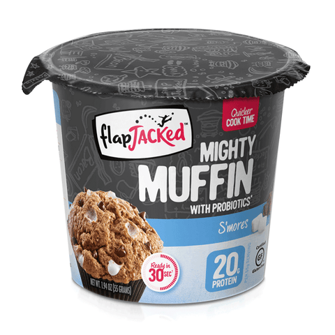 Expires January 2025 Clearance FlapJacked Mighty Muffins Mix with Probiotics Gluten-Free 55g