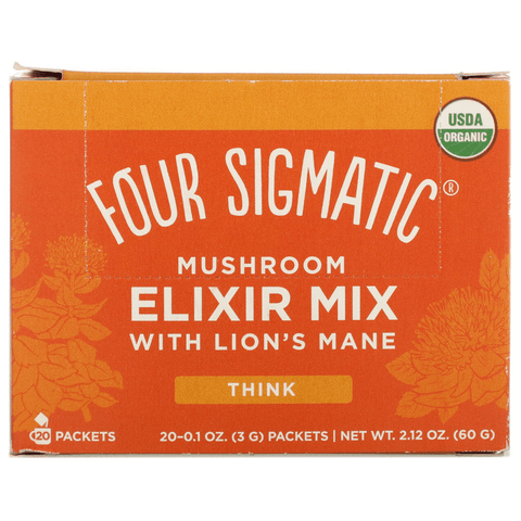 Expires March 2025 Clearance Four Sigmatic Lion's Mane Mushroom Elixir Mix 20 Packets