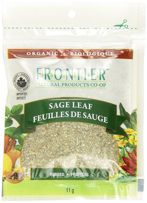 Expires January 2025 Clearance Frontier Natural Products Organic Sage Leaf Rubbed 11 grams