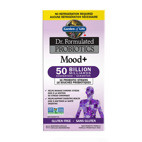 Garden of Life Dr. Formulated Probiotics Mood+ 50 Billion Shelf Stable - 60 Veg Capsules