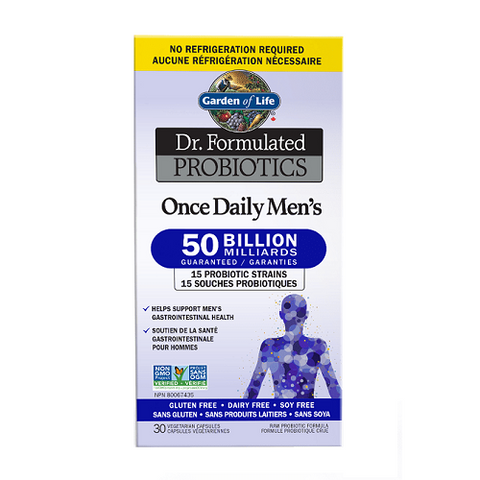 Garden of Life Dr. Formulated Probiotics Once Daily Men's 50 Billion Shelf Stable - 30 Veg Capsules