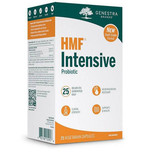 Expires November 2024 Clearance Genestra HMF Intensive Probiotic (Shelf-Stable) 25 Vegetarian Capsules