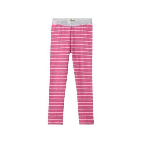 Hatley Girl's Cotton Candy Stripes Fun Waist Leggings - YesWellness.com