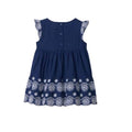 Hatley Girl's Maritime Navy Baby Scallop Edge Dress - YesWellness.com