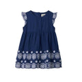 Hatley Girl's Maritime Navy Baby Scallop Edge Dress - YesWellness.com