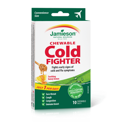 Expires December 2024 Clearance Jamieson Cold Fighter 10 Chewable Tablets (Trial Size)