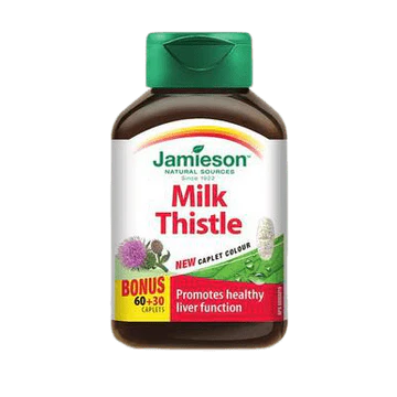 Expires October 2024 Clearance Jamieson Milk Thistle Bonus 60+30 Caplets